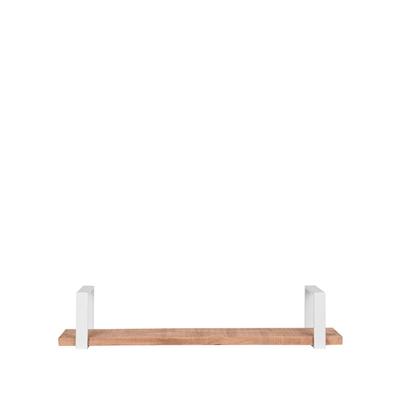 LABEL51 Wanddecoratie Slam Wandplank - Wit - Mangohout - L