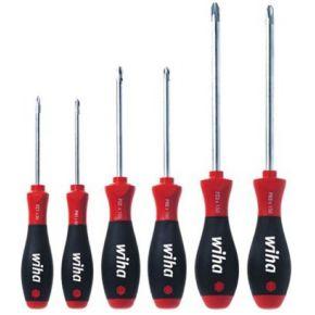Wiha 311 K6 SATZ 6tlg Schroevendraaierset Werkplaats 6-delig Kruiskop Phillips, Kruiskop Pozidriv