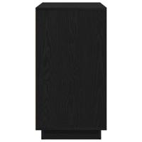 Dressoir Zwart Eiken 80 x 40 x 75 cm Bewerkt hout - thumbnail