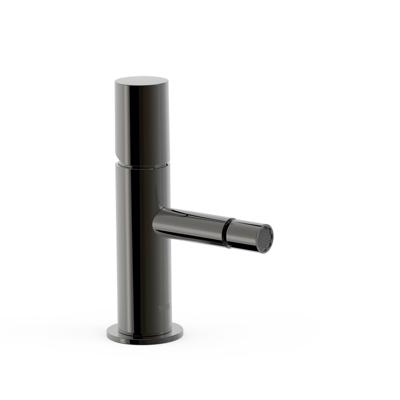Bidetkraan Tres Study | Opbouw | Mengkraan | 1-knop | Rond | Zwart metallic