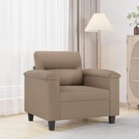 Fauteuil 60 cm kunstleer cappuccinokleurig - thumbnail