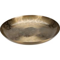 Metalen Decoratiebord 30 cm Goud - thumbnail