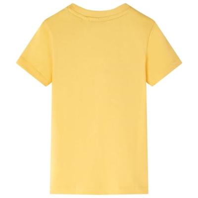 Kindershirt apenprint 116 lichtokerkleurig Kindershirt apenprint 116 lichtokerkleurig
