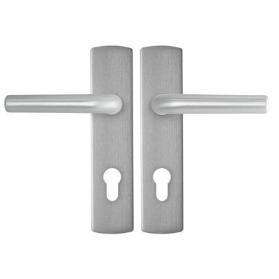 AXA Binnendeurbeslag Curve Klik kruk L PC72 Aluminium AXA Binnendeurbeslag Curve Klik kruk L PC72 Aluminium