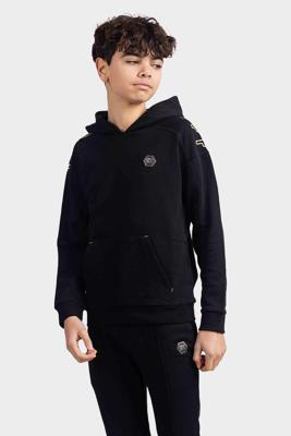 Cruyff Mover Hoodie Kids Zwart/Goud - Maat 128 - Kleur: Zwart | Soccerfanshop
