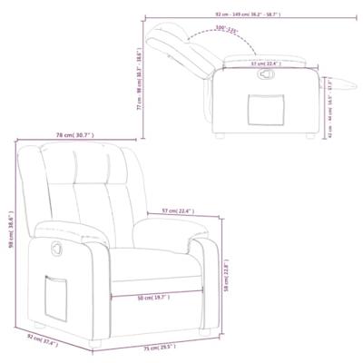 Fauteuil verstelbaar kunstleer rood