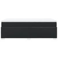 Boxspring met matras kunstleer zwart 90x200 cm - thumbnail
