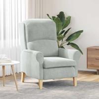 Fauteuil Lichtgrijs 76 x 94 x 102 cm Fluweel - thumbnail