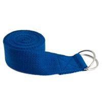 Yoga Riem D-ring Katoen Donkerblauw (183 cm) - thumbnail