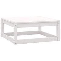 2-delige Loungeset massief grenenhout wit - thumbnail