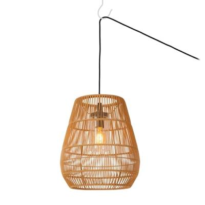 Lucide NERIDA - Hanglamp Binnen/Buiten - Ø 35 cm - 1xE27 - IP44 - Geschikt voor vide en hoge plafonds - Naturel Lucide NERIDA - Hanglamp Binnen/Buiten - Ø 35 cm - 1xE27 - IP44 - Geschikt voor vide en hoge plafonds - Naturel