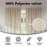 VidaXL Verduisterende gordijnen 2 pcs crème 140 x 245 cm fluweel - thumbnail