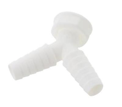 Kirchhoff Kunststof dubbele apparaataansluiting, wit, 1"IT x 3/4"-mondstuk - 988379248