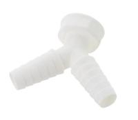 Kirchhoff Kunststof dubbele apparaataansluiting, wit, 1"IT x 3/4"-mondstuk - 988379248 - thumbnail