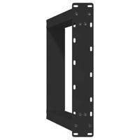Console tafelpoten 2 st U-vormig 38x(72-73) cm staal zwart - thumbnail