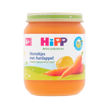 Hipp Worteltjes met Aardappel vanaf 4 maanden 125 gram Hipp Worteltjes met Aardappel vanaf 4 maanden 125 gram