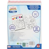Canenco Spidey water verfset boek - incl kwast - thumbnail