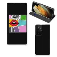Samsung Galaxy S21 Ultra Hippe | Standcase | Popart Princess - thumbnail