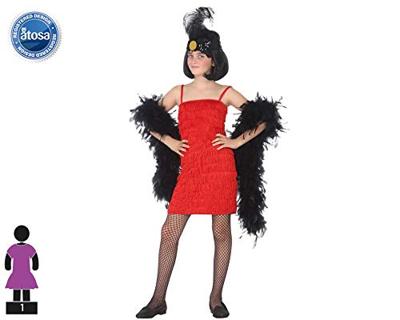 Kostuums voor Kinderen Charleston Rood Maat 5-6 Jaar Kostuums voor Kinderen Charleston Rood Maat 5-6 Jaar