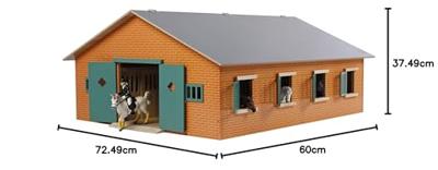 Kids Globe globe paardenstal met 7 boxen, 1:24