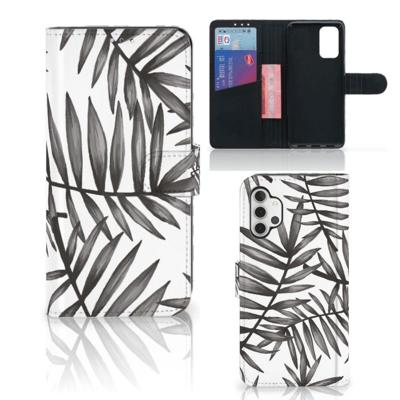 Samsung Galaxy A32 4G Hoesje Leaves Grey Samsung Galaxy A32 4G Hoesje Leaves Grey