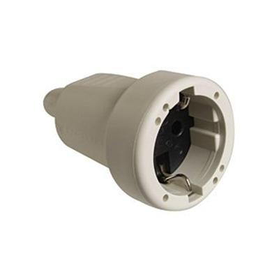 PVC contrastekker met randaarde wit