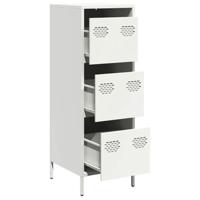 Hoge kast 39x35x103,5 cm staal zwart - thumbnail