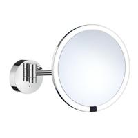 Smedbo Vergrotingsspiegel Outline Draaibaar Met LED Verlichting Diameter 21.5 cm Wit Chroom Smedbo - thumbnail