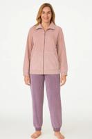 Tenderness dames huispak Velours - Winter pink - Warm winter 2-delig huispak - lounge pak dames - Copy - thumbnail
