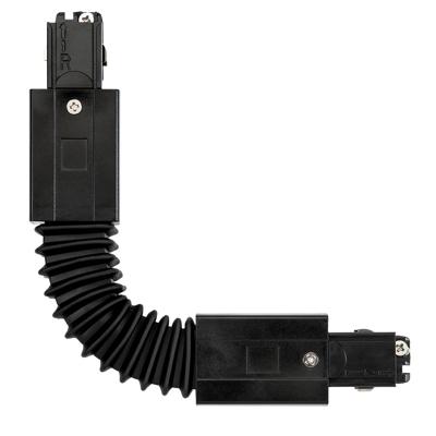 SG Shopline spanningsrail Flexibel Koppelstuk 3-fase Zwart