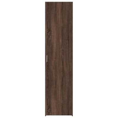 Hoge kast 45x42,5x185 cm bewerkt hout bruin eikenkleurig