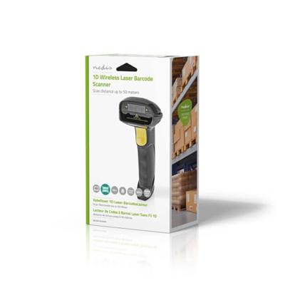 Nedis Barcodescanner | Laser | Draadloos | 1D Lineair | USB-dongle | 1 stuks - BSCNW1D100BK BSCNW1D100BK Nedis Barcodescanner | Laser | Draadloos | 1D Lineair | USB-dongle | 1 stuks - BSCNW1D100BK BSCNW1D100BK