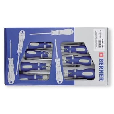 Berner schroevendraaierset 7-delig 4x plat en 3x kruiskop