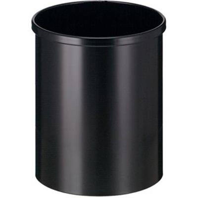 Eko papierbak uit metaal, inhoud 15 L, zwart