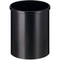 Eko papierbak uit metaal, inhoud 15 L, zwart - thumbnail