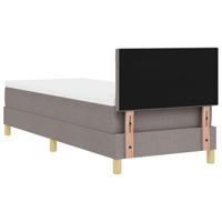 Boxspringbed met matras met matras Taupe 80 x 200 cm Stof - thumbnail