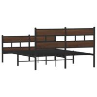 Bedframe met hoofdbord en voetbord zonder matras 137x190 cm - thumbnail