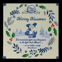 Voor Jou! Wensreep Delftsblauw Kerst merry kissmas 90 Gram - thumbnail