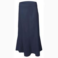 Rok op kuitlengte uit zuiver linnen, zilvergrijs 36 - thumbnail