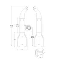 DEDA tt jet 2 hrydro aluminum handlebar attachment - thumbnail