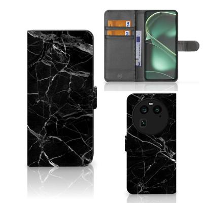 OPPO Find X6 | Bookcase | Marmer Zwart - Origineel Cadeau Vader OPPO Find X6 | Bookcase | Marmer Zwart - Origineel Cadeau Vader