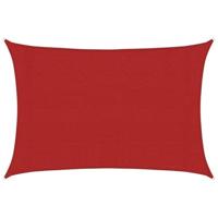 Zonnezeil 160 g/m 3x5 m HDPE rood - thumbnail