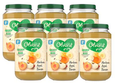 Olvarit 8m+ Abrikoos Appel Banaan - thumbnail