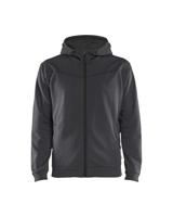 Blåkläder Hoodie met rits 33632526 | Medium Grijs/Zwart | Maat XS - 7330509685167 - thumbnail