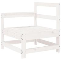 3-delige Loungeset massief grenenhout wit - thumbnail