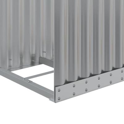 VidaXL Haardhoutopslag 40x45x100 cm gegalvaniseerd staal lichtgrijs VidaXL Haardhoutopslag 40x45x100 cm gegalvaniseerd staal lichtgrijs