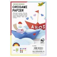 Origami papier, 500 rechthoekige vellen BASIC MIX FOLIA meerkleurig - thumbnail
