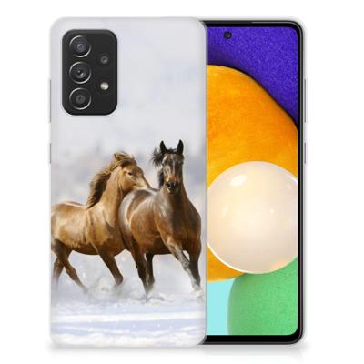 Samsung Galaxy A52 (5G/4G) | TPU Hoesje | Paarden