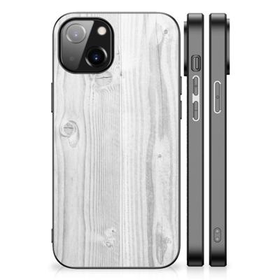 Apple iPhone 13/14 Houten Print Telefoonhoesje White Wood Apple iPhone 13/14 Houten Print Telefoonhoesje White Wood