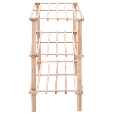 VidaXL Schoenenrek 3-laags massief vurenhout VidaXL Schoenenrek 3-laags massief vurenhout